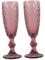 IMIKEYA 2 Pezzi Bicchiere di vino rosso potabile coupé per colore infrangibile bicchieri da flauto flauti tostati tazze di fluti di bicchieri da brindisi nuziali rosa