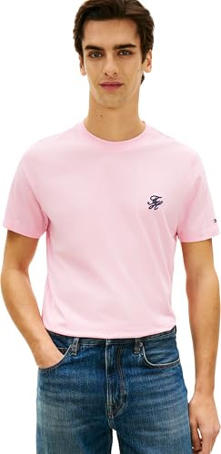 Tommy Hilfiger Herren Script Monogram Swimshop Tee Mw0mw43066 S/S T-Shirt