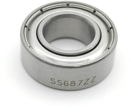 Lager, 10 Stück SS687ZZ/SS618/7-2Z/SS687/4ZZ Rillenkugellager SUS440C Edelstahllager 687(SS687ZZ 7X14X5)