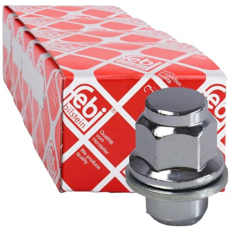 Febi bilstein 46663 Écrou de roue pour roue en alliage léger, avec rondelle captive, lot d'un (Lot de 4)