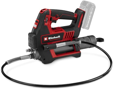 Einhell Professional Pistola de engrasar con batería TP-GR 18/690 Li-Solo | PXC | 18 V | máx. 690 bar/10 000 PSI | caudal máx. 295 ml/min | ajuste de la cantidad de grasa | 2 velocidades | sin batería