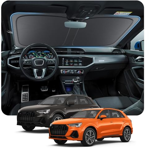[Actualización] BSTW Parasol Plegable para Audi Q3 F3 Q3 Sportback 2019-2025 Cubierta para Parabrisas con Protección UV y Térmica Parasol A-UDI Q3 Accesorios
