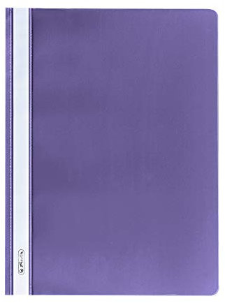 Herlitz 10 Stück Schnellhefter, A4, Polypropylen, violett
