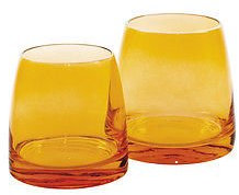 Fade Juego 6 vasos vino 230 ml Ámbar de cristal cevic