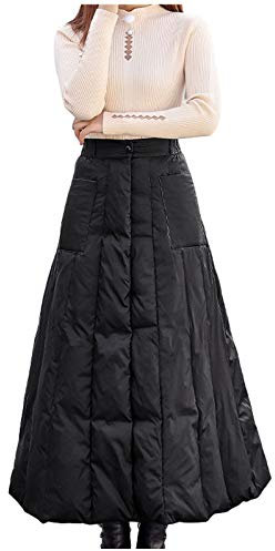 Dasongff Damen Outdoor-Rock Helix Skirt Women Thermorock Winter Expandable Daunenrock Dicke Warme Kleine Daunendecken Slim Fit Hohe Taille Schlanken Rock Langer Weiblicher Wickelrock