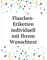 8 Flaschenetiketten selbstklebend mit Text personalisiert - Etikett Konfetti - Flaschen Aufkleber für Wein oder Sekt Konfetti Weinetikett Weinaufkleber