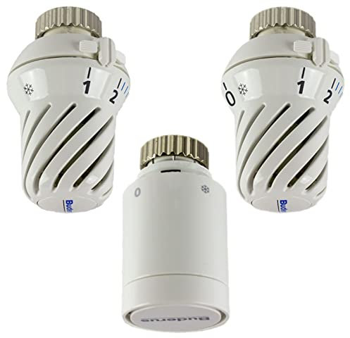 Thermostatkopf für Buderus Logafix Kompaktheizkörper Rohre seitlich BH BH-W0 BH1-W0 > Design Optik mit Nullstellung (BH1-W0)