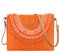 Naimo Straw Clutch Purses for Women Woven Crossbody Bags Shoulder Bag Rattan Handbag Envelope Wallet Summer Beach Bag, Orange