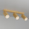 Aipsun Deckenstrahler 3 Flammig Holzmaserung, GU10 Deckenstrahler, LED Deckenleuchte Schwenkbar 350° GU10 Deckenlampe Spot für Schlafzimmer, Küche, Wohnzimmer (ohne Leuchtmittel)