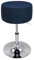 XGANGM Velvet Hockerbezug Rund Durchmesser 33.5cm H17cm Rund Barhocker Hussen Bezug stuhlhussen barhocker rund Stretch Stuhlbezug Schonbezug Protector für Home Büro Bar,Navy Blue,2PCS 34x14cm
