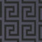 Rokya Greek Key Grey/Black Wallpaper AL1097