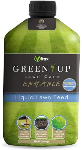 AMK® Vitax Green Up Lawn Care Enhance Liquid Feed 200sqm 1 Litre Grass Food Fertiliser