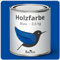 Berico Holzfarbe - Blau - 3,6 Kg - 4in1 Premium Holzlack inkl. Grundierung & Decklack - Für Innen und Außen - Robust & Wetterfest