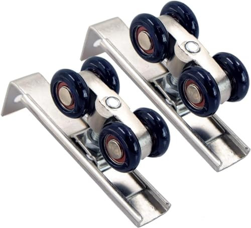 YUANQIAN Rollen für Schiebetüren, 2 Stück (1030-2P-17mm)