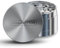 GRINDNATION Edelstahl Grinder Premium | 50mm | 4-teilig | herausnehmbares Sieb | präzise und langlebig verarbeitet | Set mit Pinsel und Schaber (⌀ 50mm)