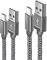 Micro USB Cable, Android Charger Cable Fast Charging Nylon Braided Lead for Samsung Galaxy S7 Edge S6 S5 J7 J6 J5 J3 Note 5 A6 A10, Huawei Y7 Y6, Kindle, Xbox, PS4 (1M+2M)