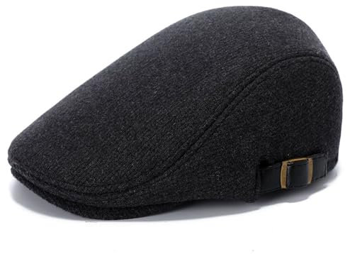 SAKTHIVEL Schiebermütze Herren Schirmmütze Baskenmütze Barett Cap, Newsboy Driving Cabbie Flatcap Herbst Winter