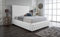 Living Comfort Bedz – Ambassador Chesterfield Bed - Plush Velvet Headboard & Footboard - Gas Lift & Solid Black Board Base Option (White, Single - No Storage With Black Board Base)