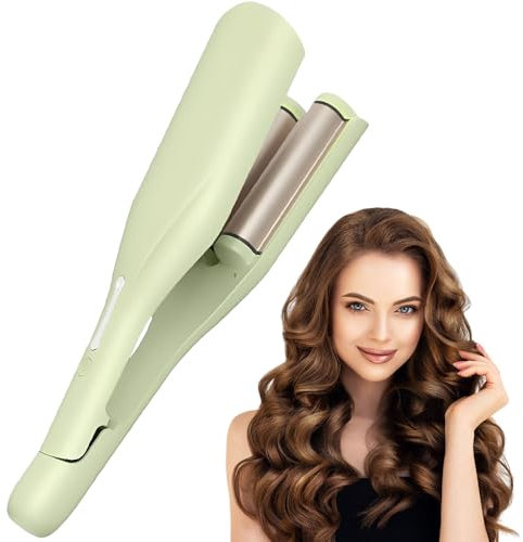Afenau Big Wave Hair Curler, 36mm Wave Curling Iron with 5 Adjustable Temperature, French Wave Curling Iron, V-Shaped Hair Curling Iron 140°C and 220°C, French Egg Roll Curling Iron for All Hair Types
