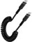 Câble USB C vers USB C Spiralé, [0.4M-1.8M] 60W Cable USBC Charge Rapide Rétractable Android Auto Cable Type C pour iPhone 16 15,Samsung Galaxy S25 S24 S23 S22 S21 A56 A55 A54 A35 A34 A16 A15