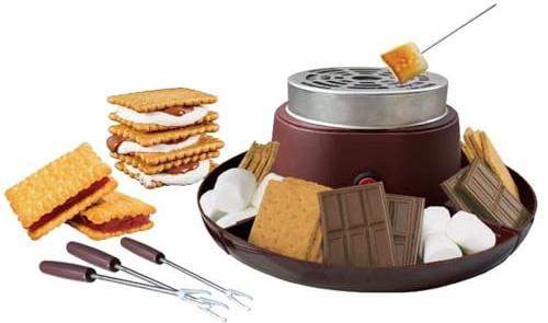 dwxnauixl 2 in 1 & flammenloser Für Marshmallow Grill mit Spießen. Einfaches Fassungsvermögen. Geeignet für: Käse, Butter, Schokolade.