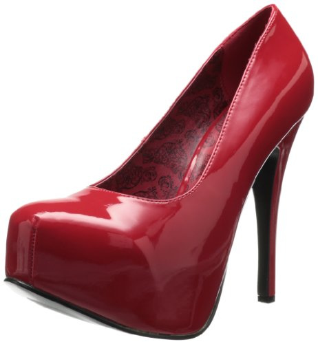 Pleaser Pleaser TEEZE-06 Damen Pumps, Damen Pumps, Rot, 45 EU (12 UK)
