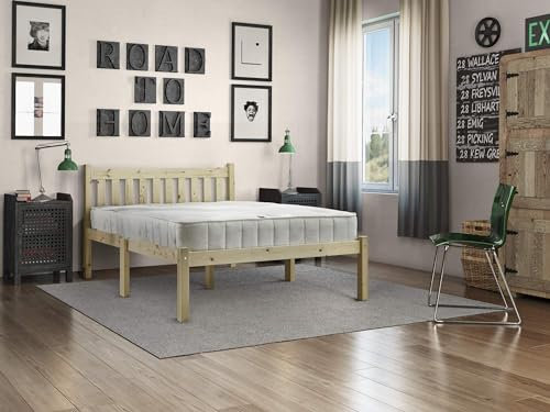 STRICTLY BEDS&BUNKS Amelia Pine Bed Frame, 4ft 6 Double