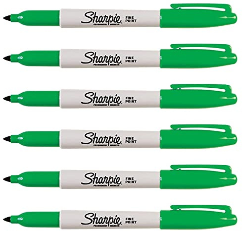 Sharpie Marker 6er Set Permanent Fine grün (P52241)