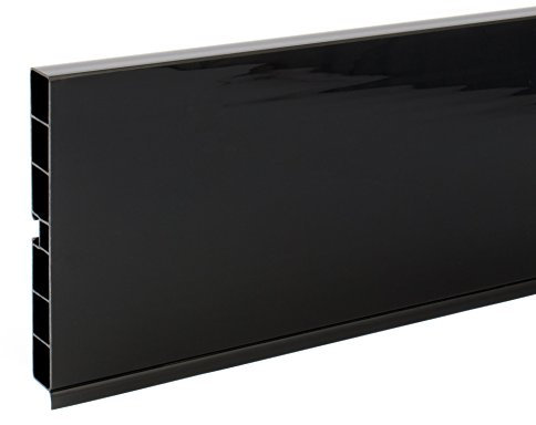 PVC Cuisine kickboard plinthe 100mm 1500mm Couleur: Noir Brillant