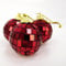 Christmas Concepts® Pack of 12-40mm (1.6) Mirror Disco Baubles - Christmas Tree Decorations (Red)