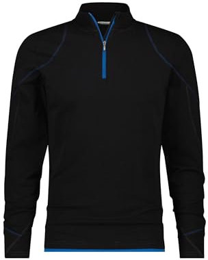 DASSY® Sonic T-shirt mit langen Ärmeln - Größe 2XL - SCHWARZ/AZURBLAU