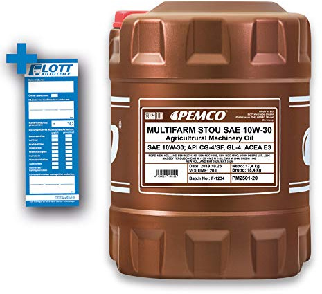 STOU Ford WSS-M2C159-B/-C/ESN-M2C134-D/ESN-M2C86-B/-C, FORD New Holland 82009201/2/ 3 20 Liter