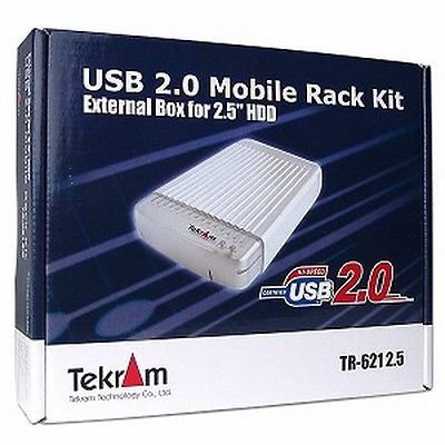 Tekram TR621 - TR 621 externes Festplatten-Einbaukit/Festplattengehäuse 2 5 USB 2 0 Alu