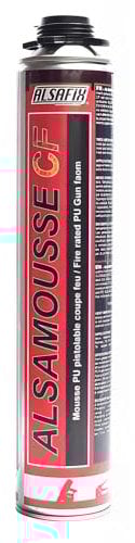 Alsafix - Mousse polyuréthane pistolable ALSAMOUSSE CF B1 coupe feu 750 ml - PO08137 - Alsafix