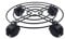 Round Plant Flower espositore metal pot mensola scaffale per esterni con ruote removibile Carrello porta-fiori Base porta-piante Portapianti Impianto Portabagagli per carichi pesanti Nero 35 * 6 cm