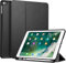 Fintie Funda Compatible con iPad 9.7 (6.ª Gen 2018/5.ª Gen 2017), iPad Air 2 2014/ Air 2013 con Portalápiz para Pencil - Carcasa Ligera Trasera de TPU Suave, Negro