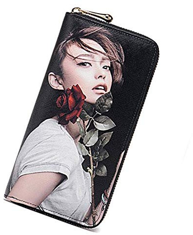 Portefeuille personnalisé Sac à Main Photo Portefeuille Femme Fait sur Mesure Grande capacité Porte-Monnaie Porte-Carte