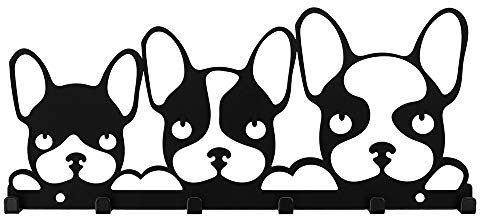 Bentatec Schlüsselbrett Französische Bulldoggen Familie - 6 Haken