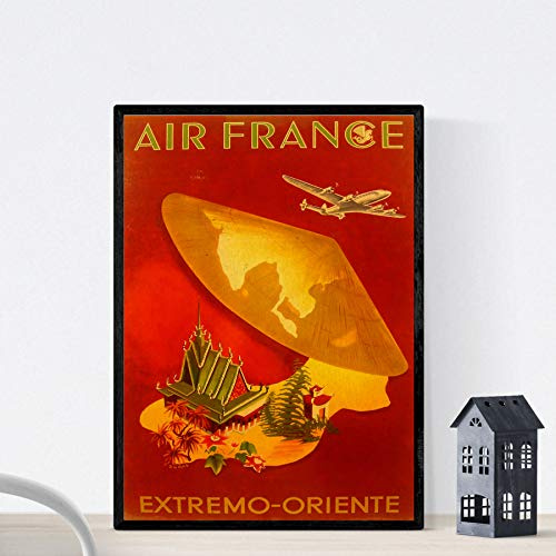 Nacnic Vintage Poster Vintage Plakatwerbung. Reist nach Osten. A4-Format