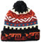 TINKUY Peru Alpaka Wolle Winter Beanie Handgemachte Bommelmütze Unisex Einheitsgröße, Schwarz, Einheitsgröße