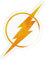 Spreadshirt DC Comics Justice League Flash Logo Sticker, max. 10x10 cm, 10 x 10 cm, Transparent glänzend