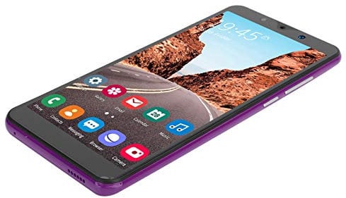 Nota30 Plus Telefono cellulare, Dual SIM 3G Smartphone con telefono cellulare ultra-sottile a schermo intero da 5.72in per Android 8.1,512mb+4 GB, batteria 2200mAh,2MP+5MP Dual Telecamere (viola)