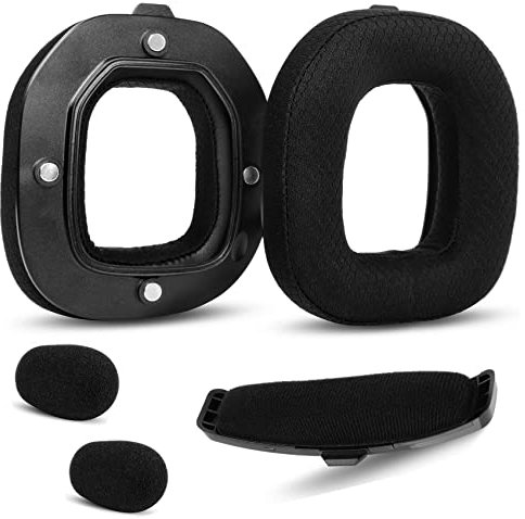 A40 TR Ersatz-Ohrpolster, Schaumstoff-Kopfband, kompatibel mit Astro A40 TR Gaming-Headset-Abdeckung, Reparaturteile