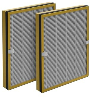 Nispira True HEPA Replacement Filter for Air Purifier, Compatible with TaoTronics TT-AP002, 2 Packs