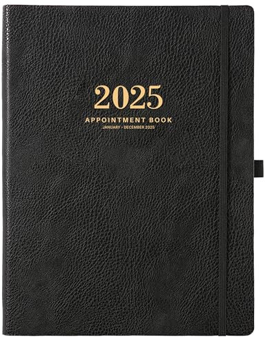 Wochenplaner 2025 Terminkalender & Terminplaner - Tagesplaner 2025 mit 15-Minuten-Intervall, Januar 2025 - Dezember 2025, 21,6 x 27,9 cm, Erreichen Sie Ihre Ziele & Steigern Sie die Produktivität -