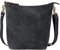 HOLZRICHTER Berlin Shopper No 2-3 (M) Schwarz-Anthrazit - Damen Vintage Hobo Handtasche & Schultertasche handgefertigt aus Premium-Leder