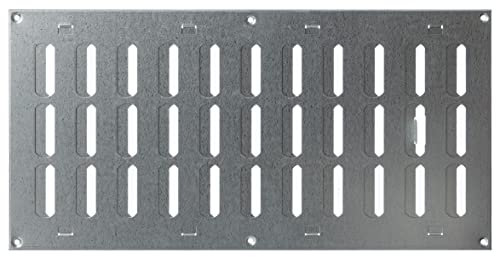 400x200mm Regolabile Griglia di Ventilazione in Metallo Zincato - Griglie D'Aerazione con Lamelle Richiudibili