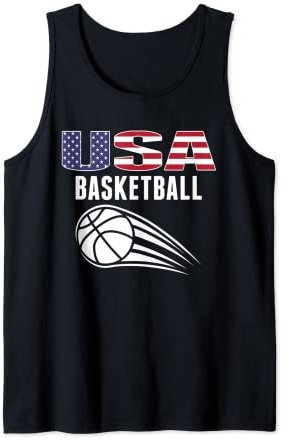 America-Basketball-Liebhaber-Trikot, USA-Flagge, Tank Top