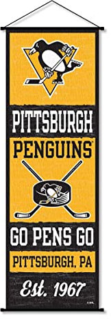 Pittsburgh Penguins Banner und Schriftrolle Schild