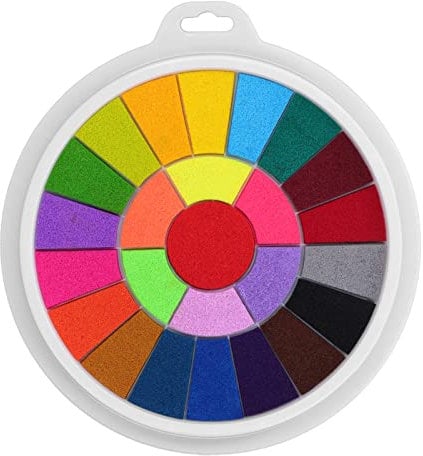 VGEBY Toddlers Ink Pad, 25 Colors Washable Strong Coloring Power Stamp Finger Paint Ink Pad Printing & Stamping for Kids DIY Handicrafts Card Making Arts & Crafts Kids Toys